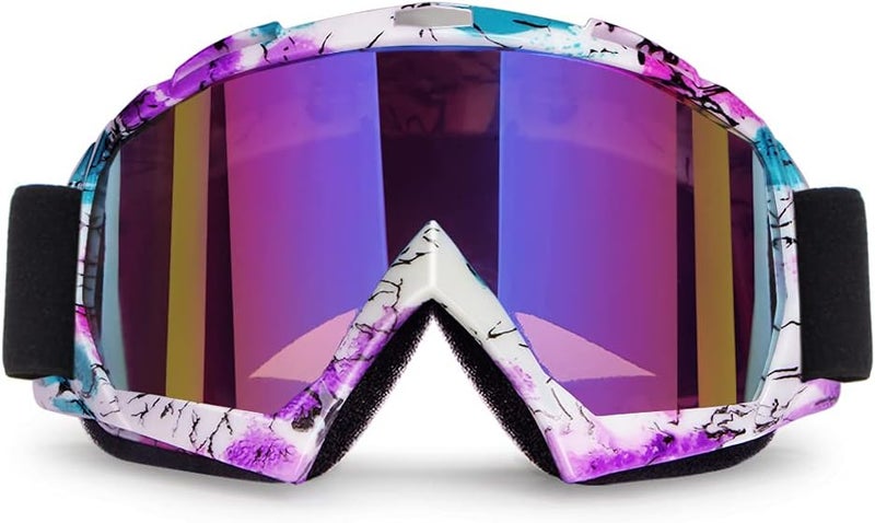 4-FQ Motorcycle ATV Goggles Motocross Windproof Dirt Bike Dustproof Off Road Goggles Scratch Resistant UV400 PU Helmet MX Skiing Protective Safety Racing Glasses - Image 1